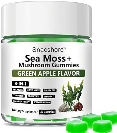 Sea Moss 8-in-1 Gummies | Sea Moss Glow Gummies for Women & Men w...