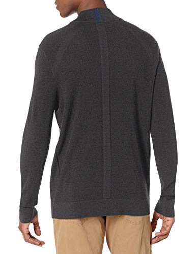 Perry Ellis Men's Textured Merino Blend Quarter Zip #TOP19