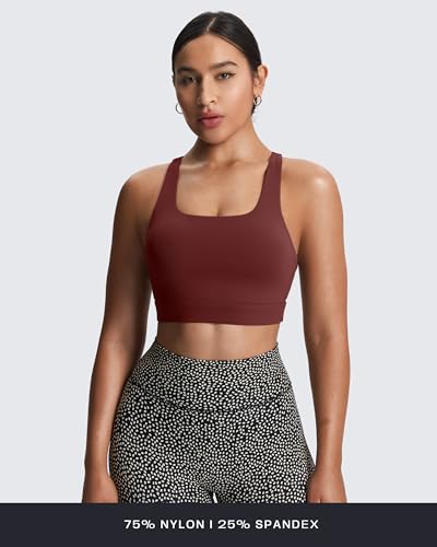 Image of Aoxjox Women's Workout Sports Bras High Impact Fitness Training Gym Khloe Bra Yoga Crop Tank