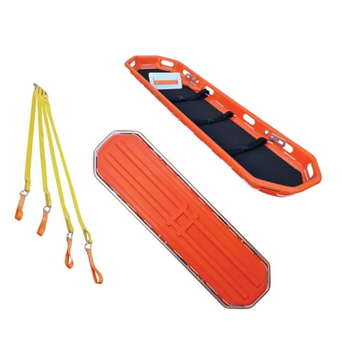 Hanging Baskets Helicopter Stretchers, Emergency Air PE Basket Stretcher, Detachable Outdoor Lifesaving Stretcher, Medical Spineboard, for Air Sea Mountain Medical Transport Gurney