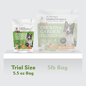 Dr. Harvey's Rooster & Backyard Veggies Canine Meals, Human Grade Grain-Free Dehydrated Meals for Canine with Freeze-Dried Rooster, Trial Measurement (5.5 Oz) Dr. Harvey’s Rooster & Backyard Veggies Canine Meals, Human Grade Grain-Free Dehydrated Meals for Canine with Freeze-Dried Rooster, Trial Measurement (5.5 Oz)