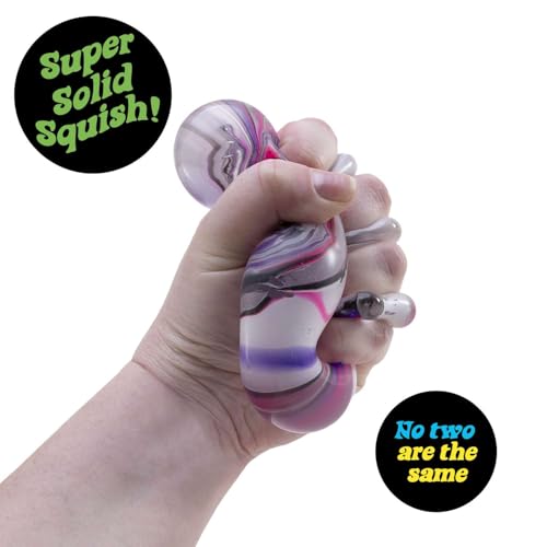 Schylling NeeDoh Nice Cube Swirl - Color May Vary (1 Per Pack) | Sensory Toy with a Super Solid Squish - Unique, Swirling Color Blend