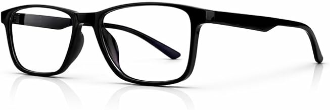 UV Protection Glasses Blue Cut Blocking Harmful Rays Glasses for Men & Women Zero Power Computer Specs Eye Protection Lightweight Frame with Case & Cleaning Cloth