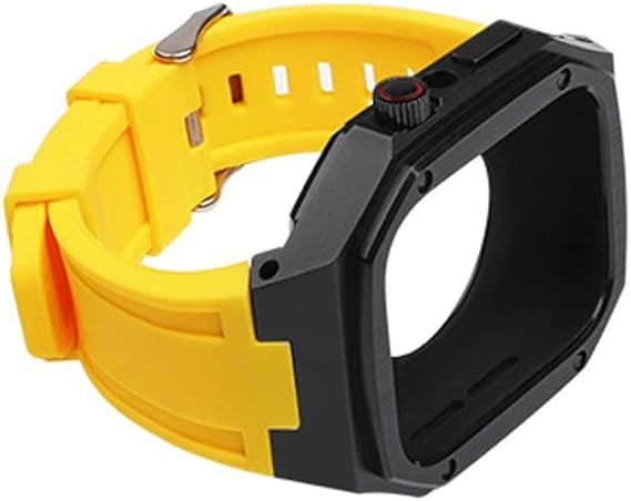 maalya modification kit silicone strapmetal case for apple watch band 45mm 40mm 41mm 44mm watchband for iwacth 8 7 se 6 5 4 mod bracelet