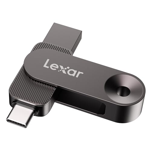 Image of Lexar 128GB Solid State Dual Drive D500 USB 3.2 Gen 1, for USB Type-C /USB Type-A Devices, Up to 400MB /s Read, Compatible with iPhone 15 /16 /17 Series, Android, Tablet, PC and Mac (LJDD500128G-BNQNU)