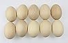 EFO Wooden Eggs for Crafts and Easter Decorations - Great for Easter Basket or Home Decor - Unpainted Wooden Eggs Set Perfect for Easter Egg Hunt, Arts and Crafts - Easter Gifts for Kids - Pack of 10 #5