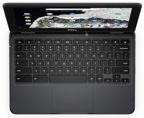Dell Chromebook 11 3100 2 in 1 Laptop, 11,6 Zoll Touchscreen Notebook, Intel Celeron N4020, 4GB RAM, 32GB SSD, 128GB SD-Karte, Japanische Tastatur, Chrome OS (Generalüberholt)