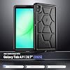 Funda Poetic TurtleSkin para Samsung Galaxy Tab A11 (8.7 pulgadas 2025), resistente a golpes, protección contra caídas, apta para niños, cubierta de silicona, color negro 4