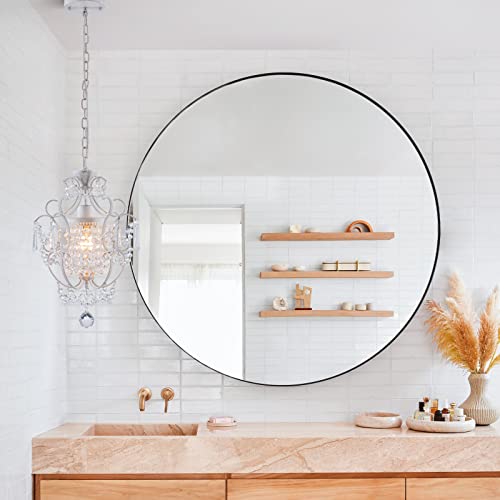 Modern Mini Chandelier,White Retro Crystal Light Fixtures Ceiling Mount 1 Light Small Crystal Chandeliers For Bedroom Elegant Crystal Hanging Lighting For Girls Room Dining Room Closet Kitchen Island #TOP7