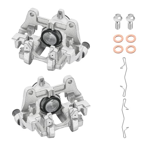 Image of BDFHYK 18-B5476A 18-B5477A Rear Disc Brake Caliper Assembly for Ford Edge /Escape /Fusion 2013-2019 /2020 /2023, for Lincoln MKC /MKX /MKZ /Nautilus 2013-2023, 1.5L 2.0L 2.3L 2.5L 2.7L 3.5L 3.7L l4 V6 2pcs