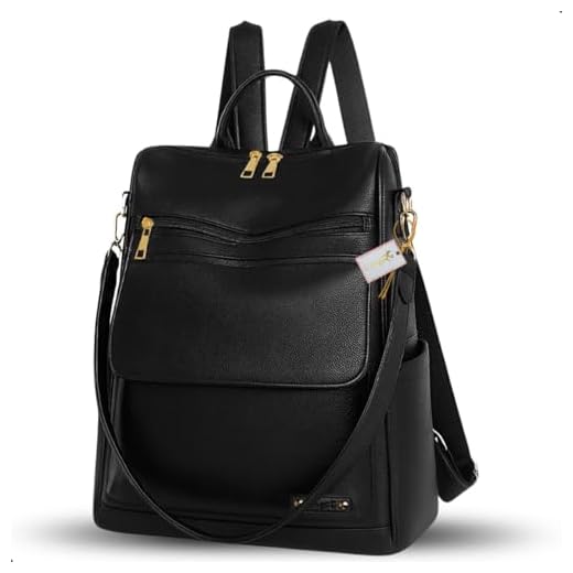 Mochila Bolsa Feminina Com Antifurto Nas Costas Alça de Ombro Perfeita Para o Dia a Dia Trabalho Faculdade Passeio (Preto)