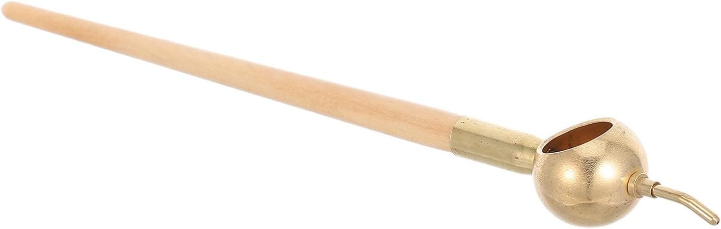 Hot Wax Applicator Pen with Wooden Handle and Copper Spout, Fine Line Batik Drawing Tool for Fabric Dyeing and Surface Decoration Projects, for Professional Creators and DIY