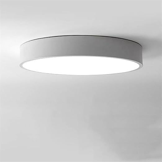KNOKR Modern en eenvoudig LED Plafondlamp rond binnen LED Lamp Plafondlamp Creatieve Persoonlijkheid Studie Restaurant Balkon Lamp Plafondlamp (Color : 500mm, Size : WHITE_RC)