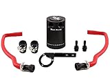2016+ Camaro SS Baffled Oil Catch Can Kit System | Bull Boost Performance (RED)