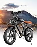 MOVCAN Electric Bike for Adults 1000W Motor(Peak 1500W),48V/15.6AH,Up to 28MPH & 70 Miles,20' Fat Tire Ebike,7 Speed Gear Full Suspension for Off-Road Dirt Electric Bicycle E-Bike Electric Moped Bike