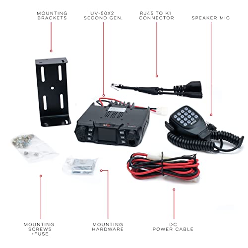 Btech Mobile Uv-50X2 (Second Gen.) 50 Watt Dual Band Base, Mobile Radio: Vhf, Uhf Amateur (Ham) #TOP4