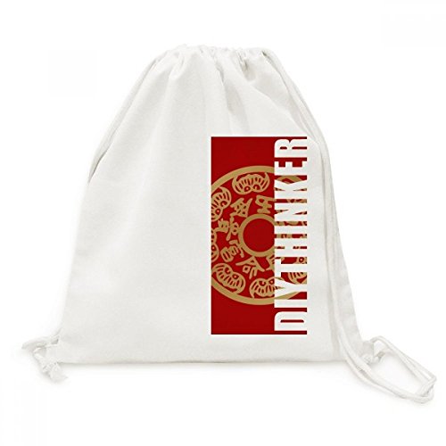 Sac cordon Chinois en toile idéal pour vos sorties culturelles et voyages