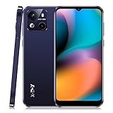 XGODY X18 Handy Ohne Vertrag, Smartphone Günstig 4G Android 10 Neu Handy mit 4000mAh und 6.3'' Display,2GB+16GB 256GB Erweiterbar, Dual SIM Quad Core, 8MP+5MP, Face ID GPS Handy(Dunkelviolett)