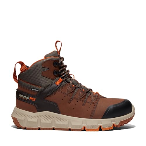 Timberland PRO Timberland PRO Men's Tempe Alloy Safety Toe Waterproof Industrial Work Boot, Medium Brown, 11M
