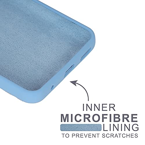 Image of SPRIG Silicone Back Cover Case for Moto G60 (Denim Blue)