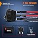 Nilight 12pcs Rocker Toggle Switch 3Pins 12V 20A Wired Round LED Light Power On Off Switches SPST for Car Truck Vehicle Trailer RV Marine Boat Yacht with 36pcs Wires