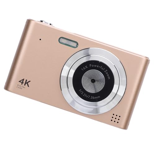 Cámara digital compacta Brrnoo 48MP 4K con Flash y Zoom 16x miniatura 2