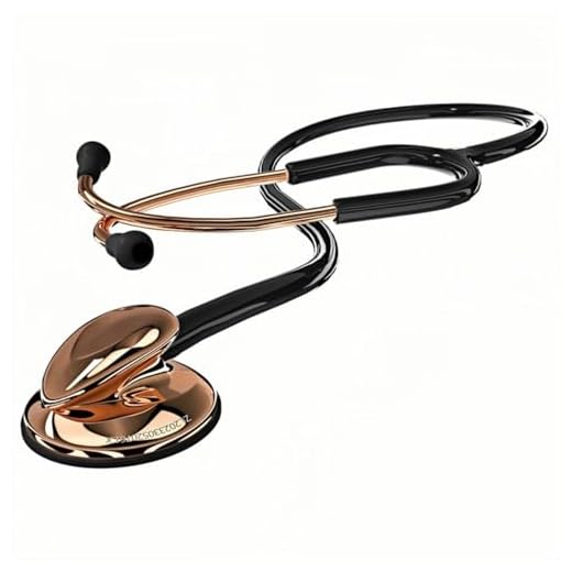 MaiWieel-Classic Stethoscope Rose Gold Single Head Stethoscope for Nurses Doctor,EMT Student,Home Medical, Estetoscopio Doctor Accessories Medical Supplies.Alloy Chestpiece,Soft Eartips (Rose gold)