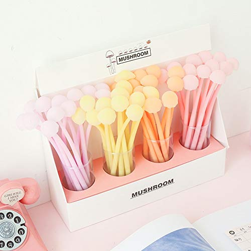 Set de 6 bolígrafos gel luminosos flexibles negro 0.5 mm miniatura 7