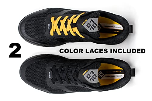 Ollo Alpha Ktt-1 | Lightweight Parkour, Skateboarding, Biking, Freerunning, Hiit, Ninja, Obstacle Cross Training, Stealth, High Grip Flexible Shoes | Men’s Comfort, Ultra Traction, Black (Size 8) #TOP5