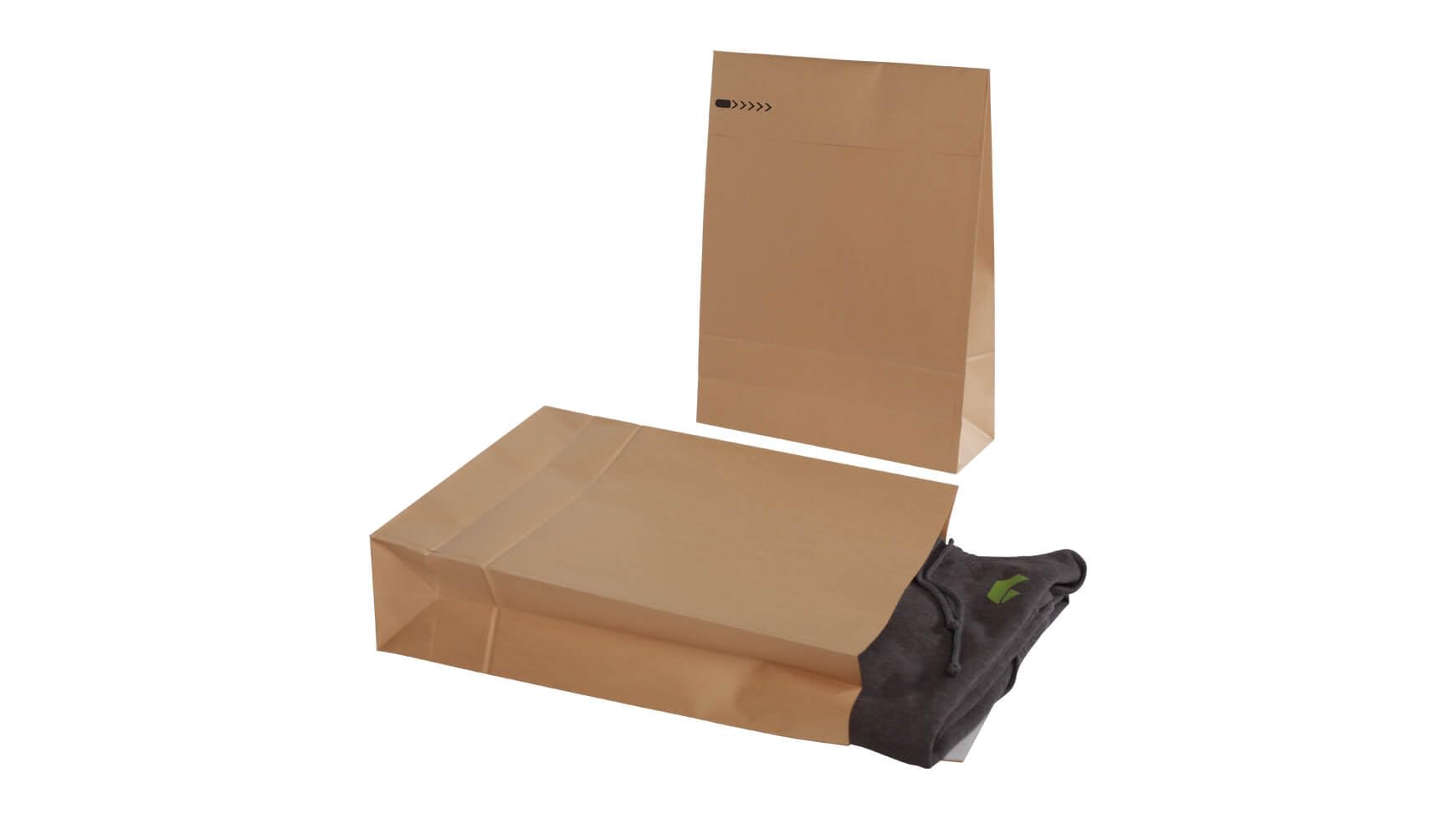 200x E-Commerce-Mailer Versandtüte Versandbeutel 350 x 450 x 120 mm A3 Selbstklebestreifen + Retourenstreifen 120g/qm Braun Faltentasche Versandtasche Umschlag