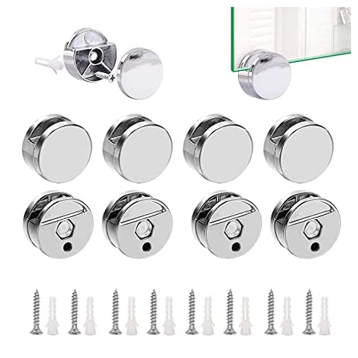 Clip Para Espejo, 8 Piezas Soporte Espejo Pared, Clip Para Espejo Para Espejos De Pared, Vidrio y Vidrio Acrílico