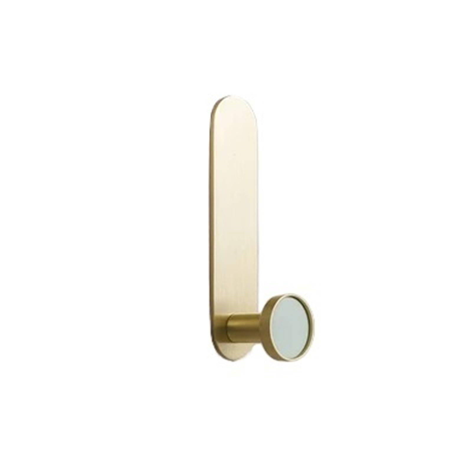 Yxinaer One Color Brass Plated Single Robe Hook Golden Coat Robe Hook Brass Hooks