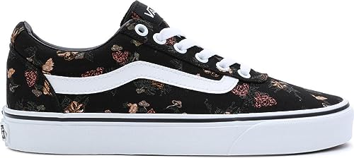 Vans Vans Women's Ward Sneaker, Garden Floral Black White, 10
