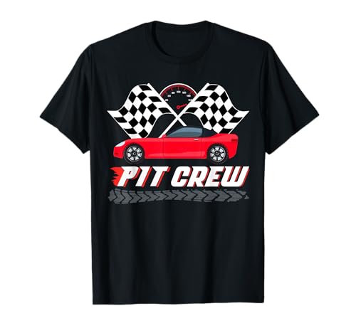 Pit Crew Race Car Birthday Party Racing Matching Family T-Shirt