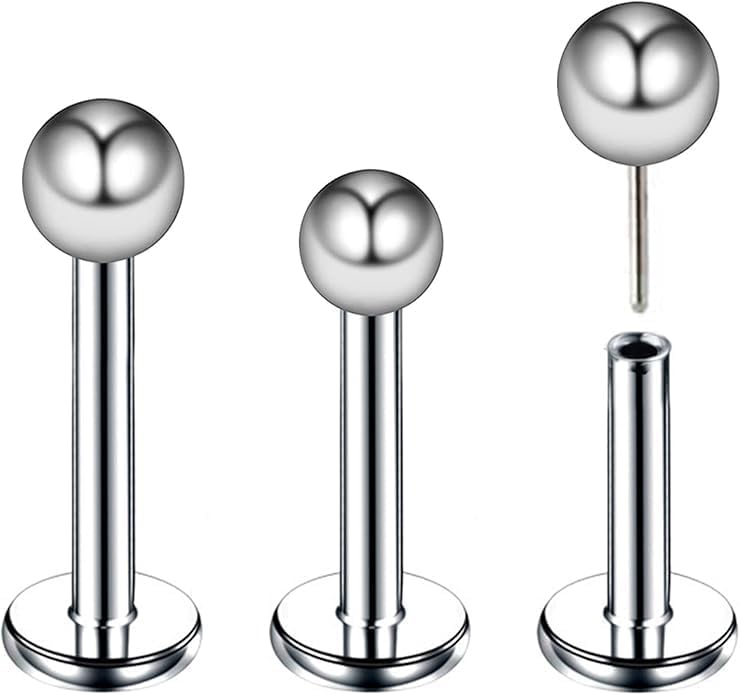 3個/4個 G23 チタン 20G/18G/16G 6mm 8mm 10mm プレスフィット スレッドレス プッシュポップ 2mm