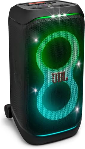 JBL PartyBox Stage 320 Bluetoothスピーカー ワイヤレス 240W出力/IPX4/マイク入力/ギター入力搭載/キャスター付き ブラック JBLPBSTAGE320JN