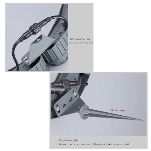 Guoddm Luci Che Abbracciano Gli Alberi, Faretti Ad Anello A Led AC220V Per Alberi, Luci Che Circondano Gli Alberi, Luci A Colonna Impermeabili Per Esterni IP65(A-RGB,5PCS(60W)) - 4