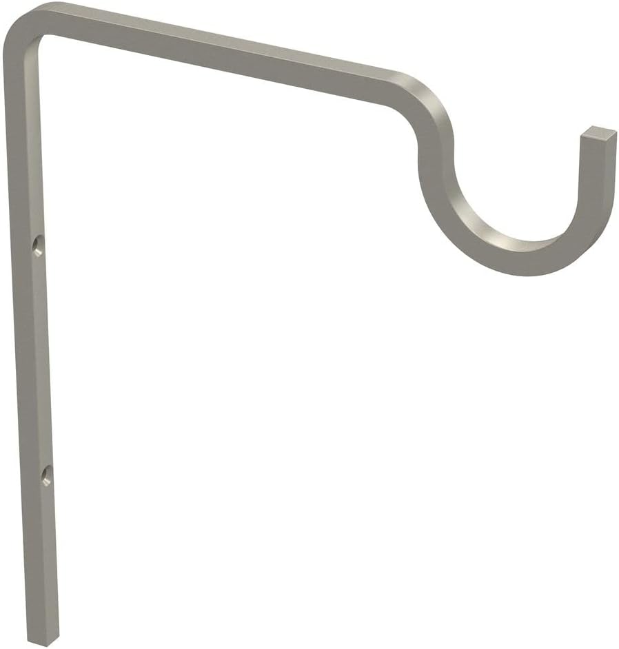 National Hardware N275-509 Extended Wall Hook, 9", Satin Nickel