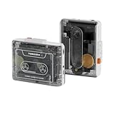 TOMASHI Portable Cassette Player with Bluetooth Transmitter, Cassette Stereo Player with Type-C Charging, Built-in Battery, Belt Clip, and Earphone Jack for Wireless Music Playback