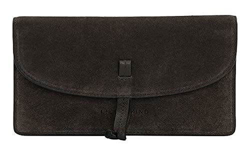 LIEBESKIND Berlin Damen Fab Suede Slam Geldb RSE, Dark Chocolate, Large (HxBxT 7.5cm x18.5cm x2.5cm) EU