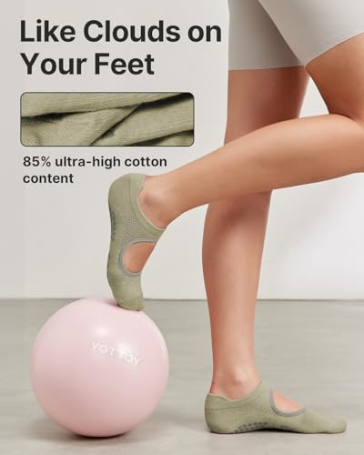 YOTTOY Pilates Socks for Women(6 Pairs)–Breathable - image 3