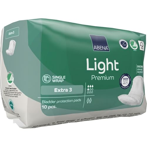 ABENA Light Extra 3, Pack of 10, 500ml, Maxi Pads for Incontinence and Period Protection, Extra Absorbent Sanitary Pads for Heavy Flow, Soft, Breathable & Comfortable Design For Incontinence - Image 3
