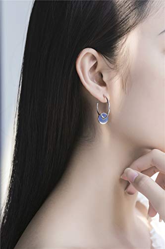 Boucles d'oreilles double rondes argent 925, le cadeau idéal pour elle