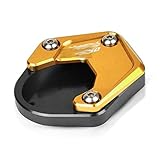 Peso del artículo: 0.15kg Moto Caballete Ampliar Placa de Pata de Cabra Extensión/Fit for Kawasaki Versys650 2010 2011 2012 2013 2014 2015 2016 2017 2019 Versys 650 (Color : Black Black)