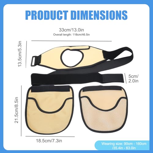 Fundas de colostomía impermeables que evitan roces con cinturón lavable reutilizable 2