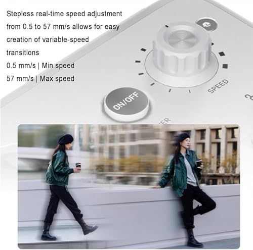 Image of Pro Motorized Camera Slider with App-Controlled Panorama, 125 Rotation, 55 Surround, Adjustable Speed 0.5-57 Mm /s for Time-Lapse & Video Tracking - Perfect for DSLR & SLR Cameras (40cm)