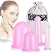 Produktbild Schröpfen Silikon Vacuum Cup Cellulite Cup Massagegeräte tools set 4 Stück Schröpfgläser Anti Aging Anti Cellulite Zurück Körper für Gesicht und ganzen Körper