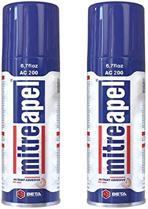 MITREAPEL Activator (2 x 6.7 fl oz) Spray Accelerator for CA Super Glues (2 Pack)
