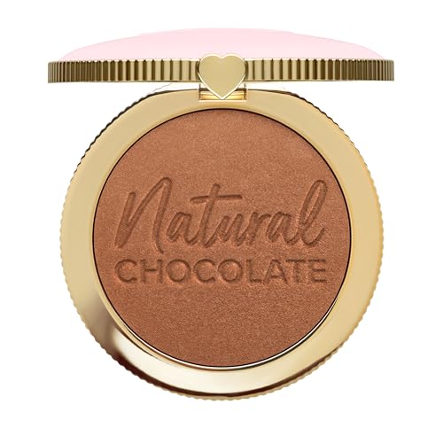 Too Faced Natural Chocolate Bronzer | Sheer-to-Medium Coverage with Natural Finish + Sun Kissed Glow, 0.31 Ounce, Caramel Cocoa