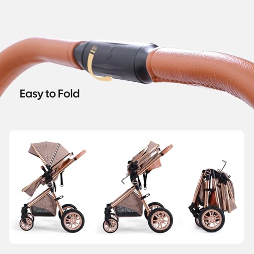 Image of Cochildor DuraFlex 2 in 1 Baby Stroller, Foldable Travel Stroller
